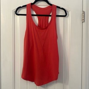 Lululemon racer back tank top- coral- size 6